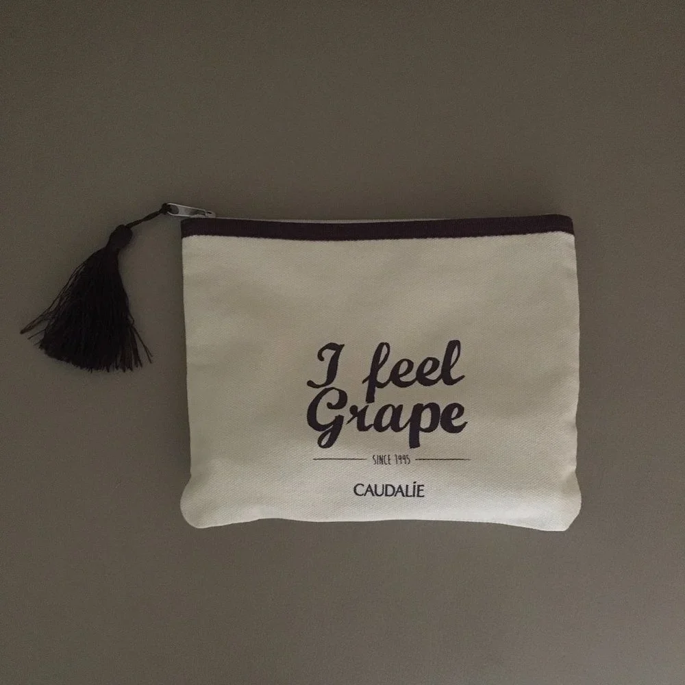 Caudalie “I feel grape” Cosmetic Bag